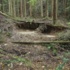 小畑の尾根での小規模な河川争奪（綾部・大江）